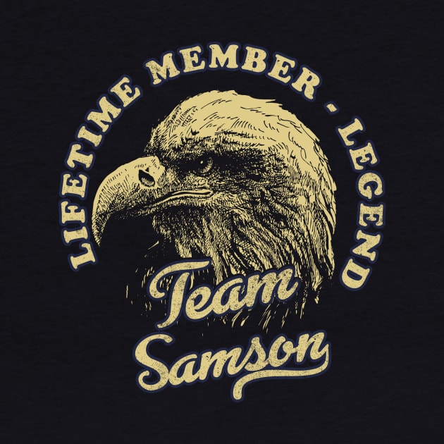 Samson Name - Lifetime Member Legend - Eagle by Stacy Peters Art